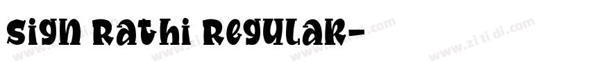 Sign Rathi Regular字体转换